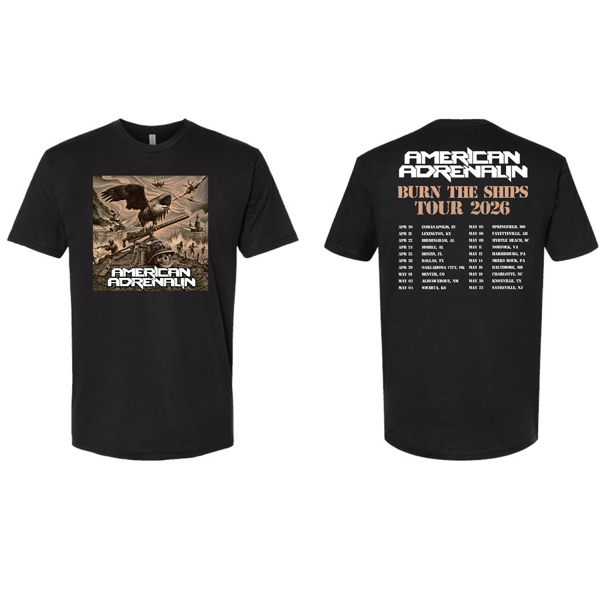 Burn The Ships- Album Tee