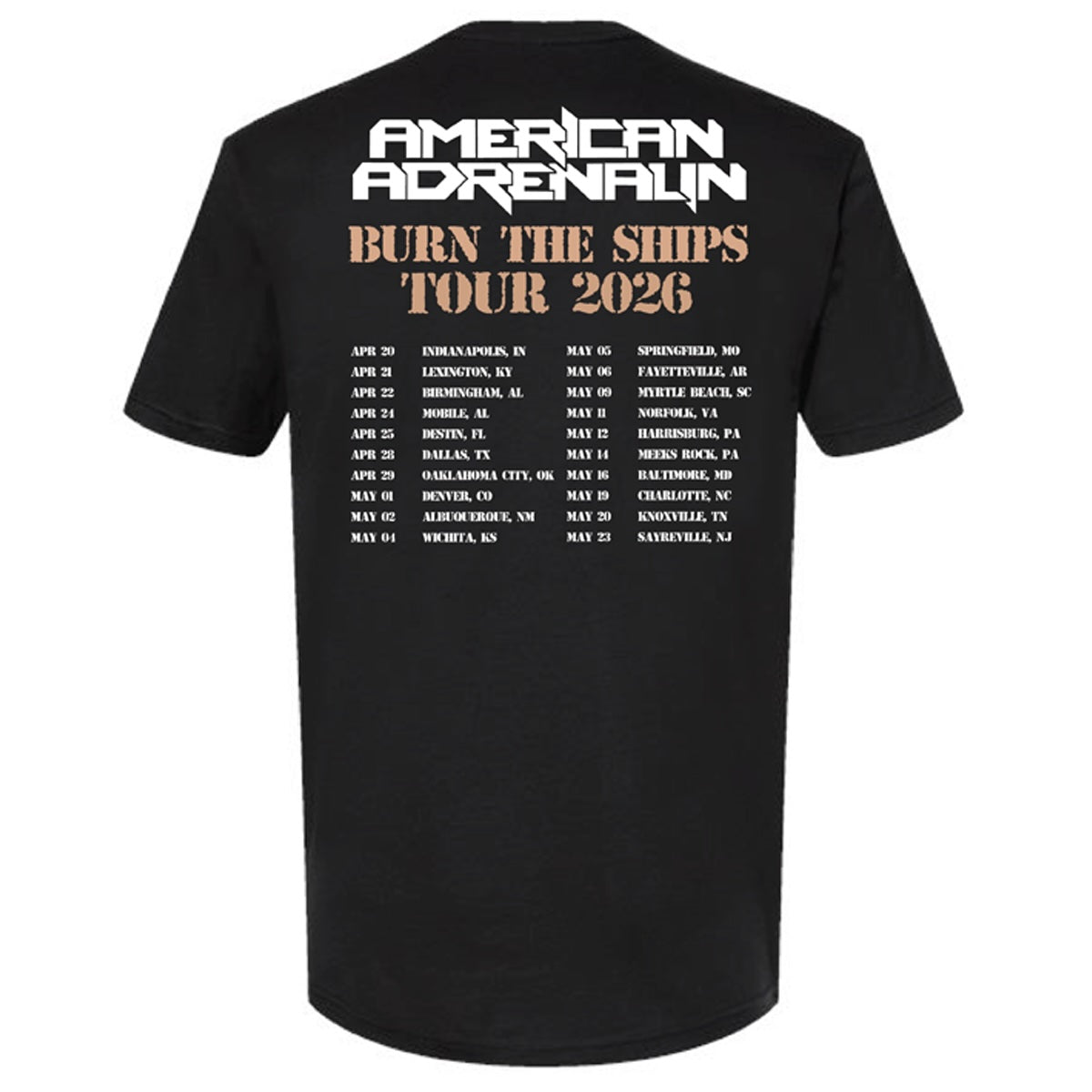 Burn The Ships- Album Tee